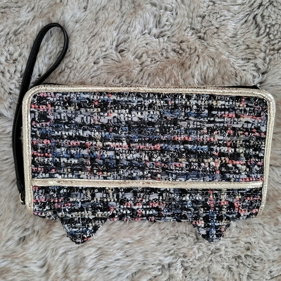 Juicy Couture Tweed Cat Clutch Wrislet - Picture 4 of 8